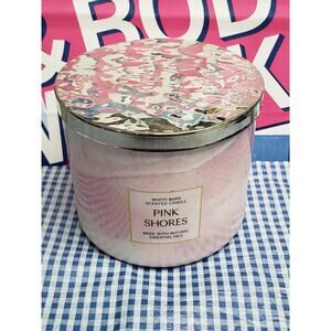 BBW Pink Shores Large 3 Wick Candle Home Fragrance Decor